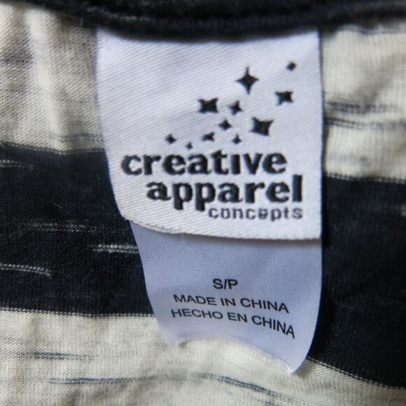 University of Michigan Wolverines Top Size S Women Blue Stripe Football Sports - Picture 3 of 4